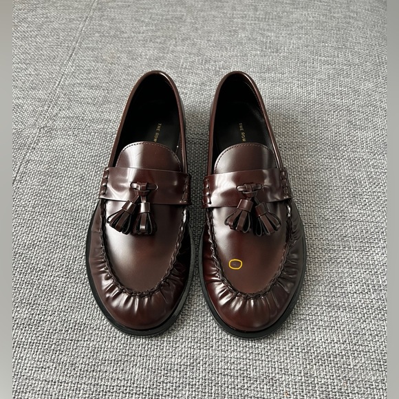 THE ROW Mens Tassel Calfskin Loafer Espresso - Picture 8 of 11
